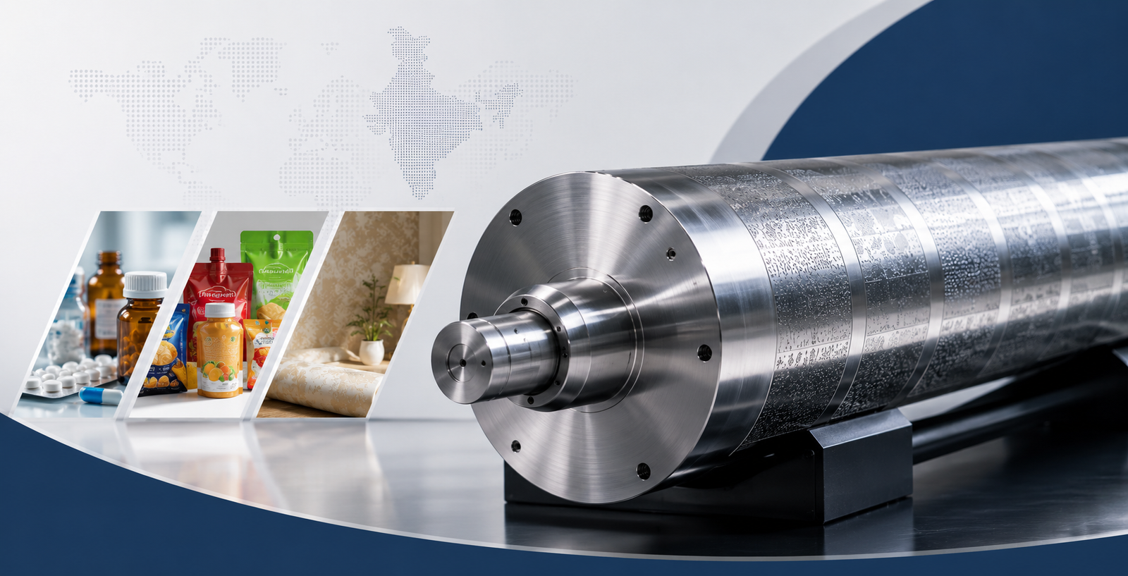 Best Rotogravure Printing Cylinder Manufacturers for Pharma, FMCG & Decor Printing in India