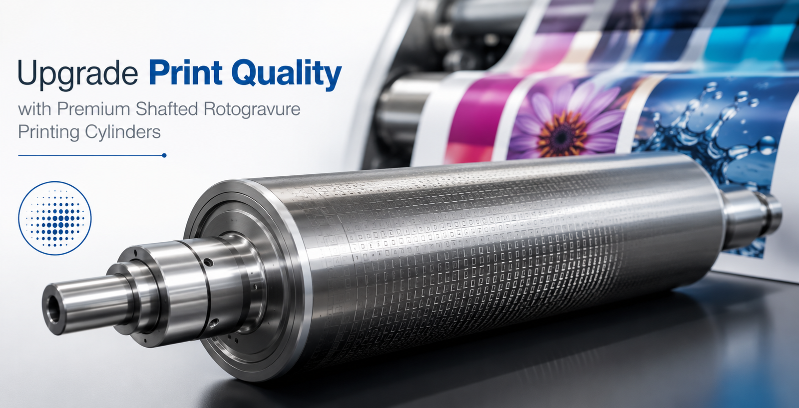 Shafted Rotogravure Printing Cylinders