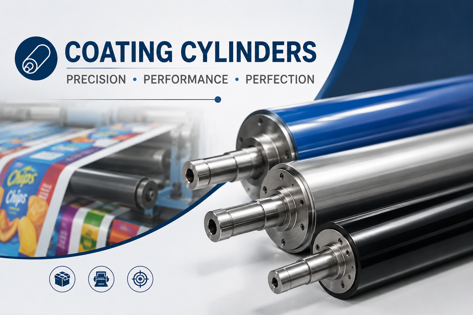 Precision coating cylinder for varnish and lacquer application by Kanodia Gravure