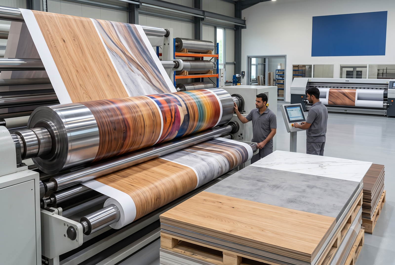 Large Length Cylinders for Decor Paper Printing on Wall and Furniture Laminates