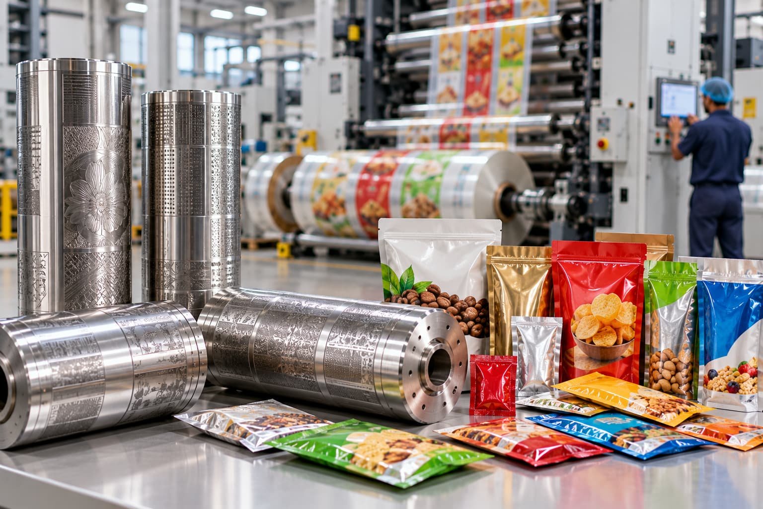 Custom Rotogravure Cylinders for Pouches, Sachets and Multi-Layer Films