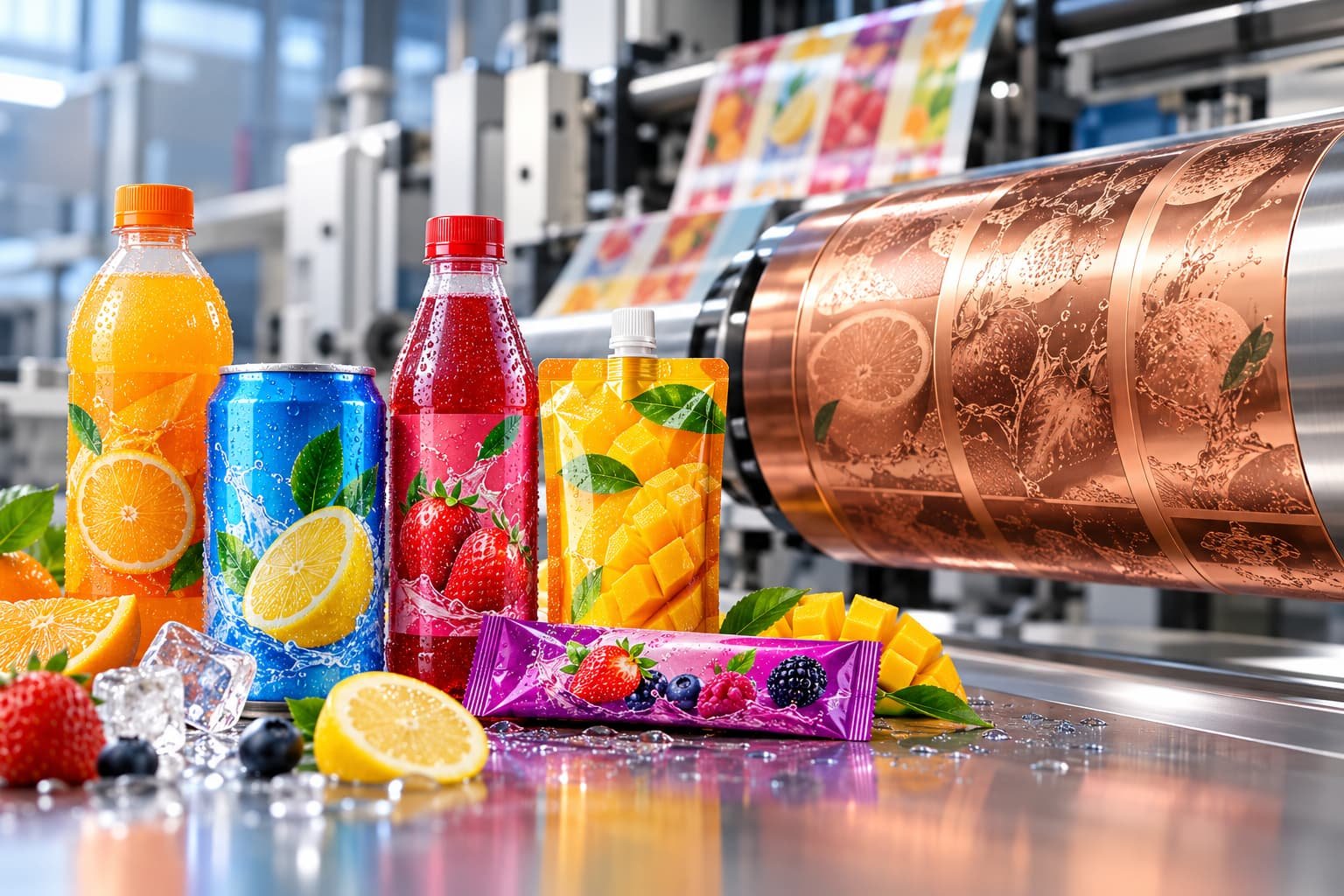 Rotogravure Printing Cylinders for Beverage Packaging