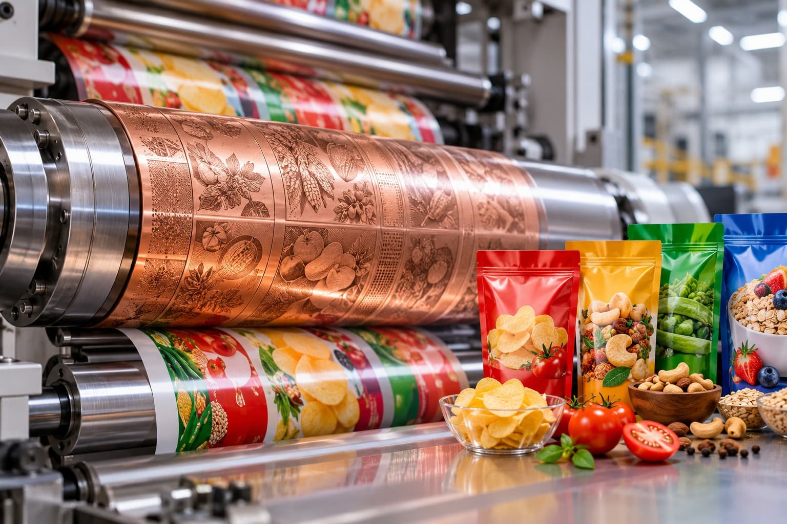 Rotogravure Printing Cylinders for Food Packaging